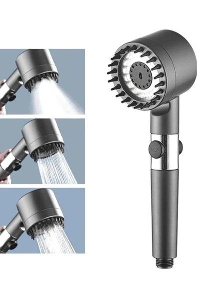 Yüksek Performanslı Masaj Etkili Su Tasarruflu Duş Başlığı Krom Kaplama Uzun Ömürlü - Resim 4