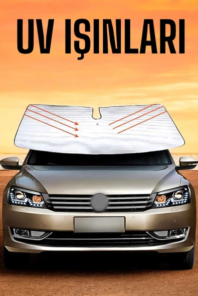 Oto Güneşlik Tüm Araç Tiplerine Uygun Isı Önleyici - Resim 4