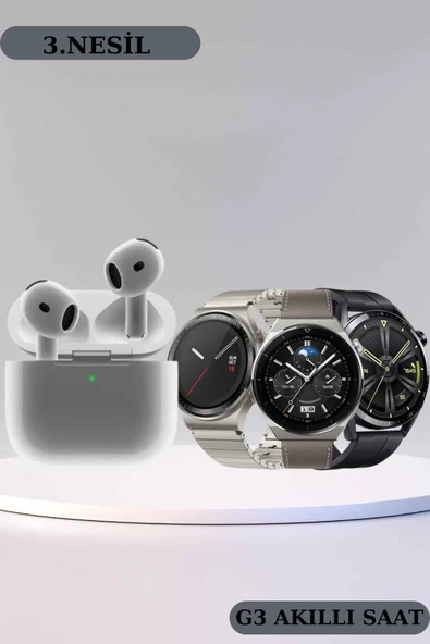 Akıllı Saat ve Kulaklık Seti Bildirim Görme Arama Cevaplama ANC Özelliği - Resim 2