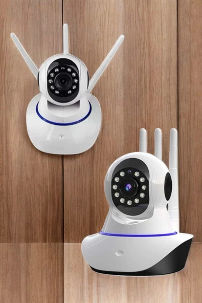 Ev Kamerası Wifi Kamerası Video Kayıt Çift Yönlü Hareket Sensörü Bebek - Resim 2