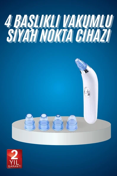 4 Başlıklı Vakumlu Siyah Nokta Ve Yüz Temizleme Cihazı ürün görseli 1
