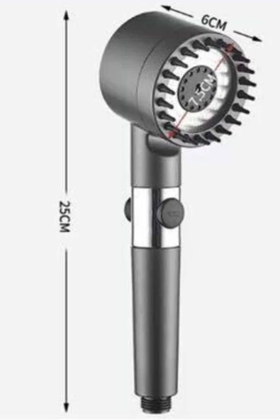 Yüksek Performanslı Masaj Etkili Su Tasarruflu Duş Başlığı Krom Kaplama Uzun Ömürlü - Resim 5