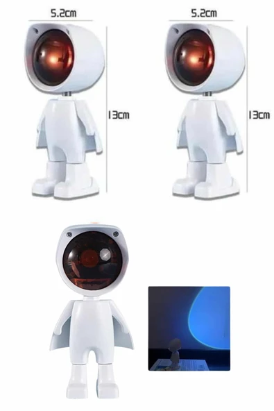 Projektör Atmosfer Işık Lambası Projektör Güneş Lambası Masa Lambası - Resim 3