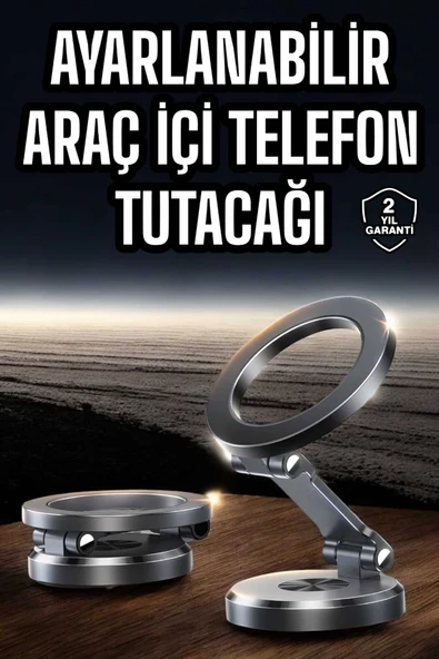Araç İçi Telefon Tutacağı Manyetik Tasarım Ayarlanabilir ürün görseli 1