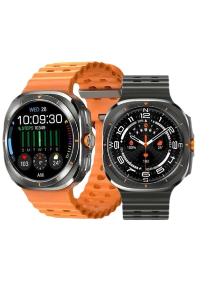 Akıllı Saat Unısex Zarif Görünümlü Titanyum Kasa Amoled Ekran Müzik Dinleme - Resim 3