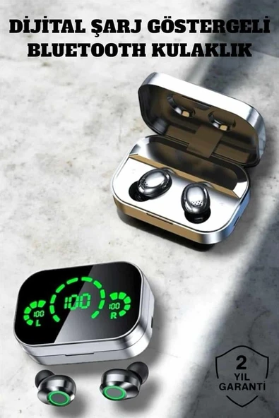 Bluetooth Kulaklık Çift Telefon Desteği ve Suya Dayanıklı Powerbankli - Resim 2