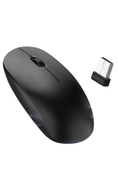 Ergonomik Tasarım Kablosuz Siyah Mouse Hassas Uzun Ömürlü - Resim 2