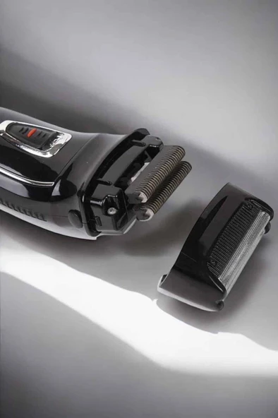 Şarjlı Paslanmaz Çelik Bıçaklı ve Kablosuz Saç Sakal Tıraş Makinesi - Resim 2