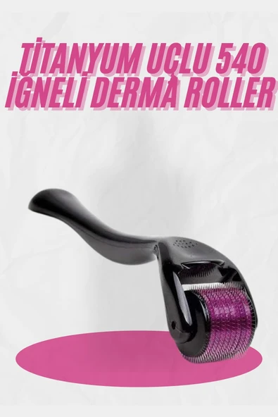 Dermaroller Titanyum 540 Iğneli 1 Mm Saç Kaş Sakal Serum Kullanıma Uygun ürün görseli 1