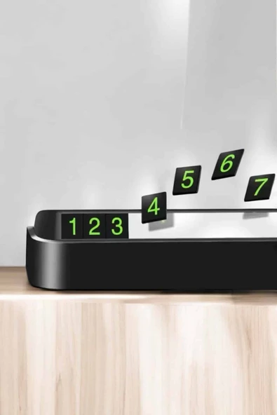 Numaralık Araç İçi Araba Araç Park Numaratör Telefon Numarası Yazma - Resim 4