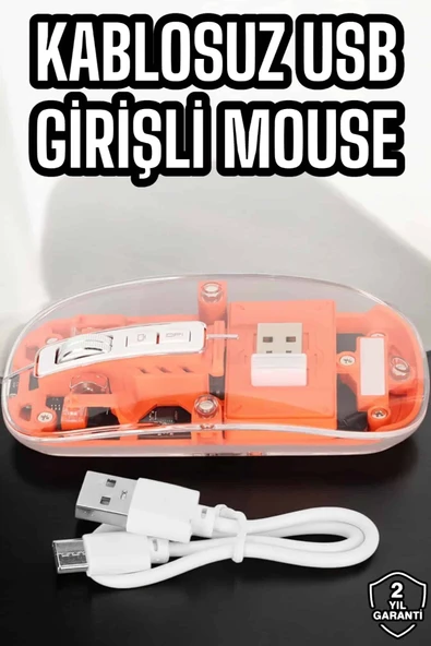 Fare Mouse Çift Modlu Kablosuz Bağlantılı 2.4GHz Destekli ürün görseli 1