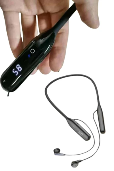 Kablolu Kulak İçi Bluetooth Kulaklık 100 Saat ANC Özellikli Boyun Bantlı - Resim 4