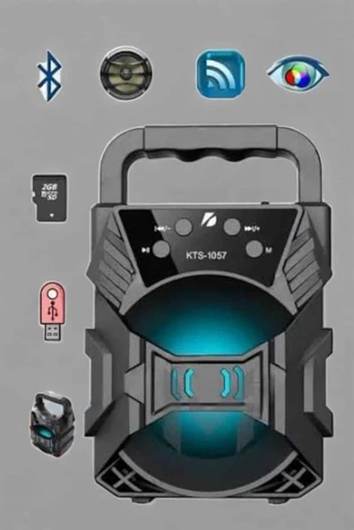 Yüksek Performanslı Bluetooth Hoparlör Kablosuz Taşınabilir ürün görseli 1