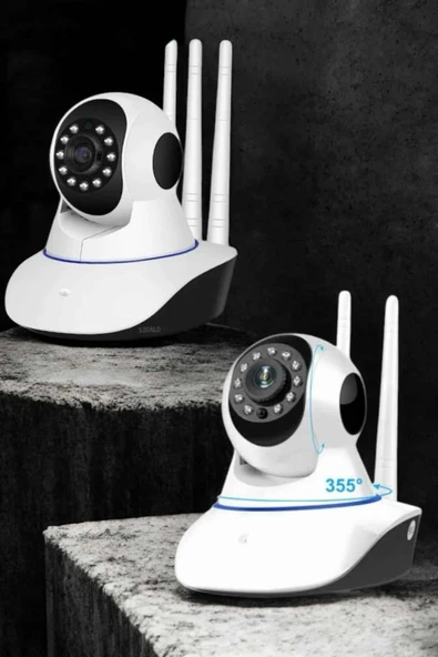 Wifi Kamerası Çift Yönlü Bebek Güvenlik Kamerası Gece Görüşlü - Resim 5