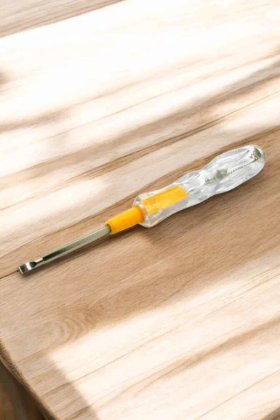 Çift Taraflı Elektrik Kontrol Kalemi Şeffaf Tornavida - Resim 3