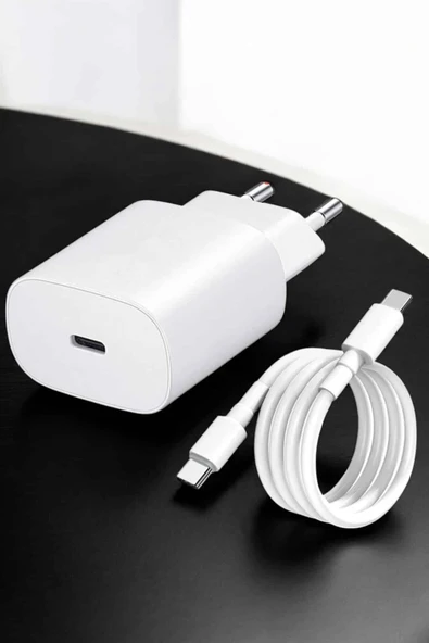 Şarj Aleti İOS 15/15 Pro Max Uyumlu Şarj Adaptörü ve Kablosu - Resim 3