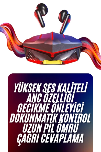 Bluetooth Kulaklık HD Ses Kaliteli Işıklı Metal Kasa Ios Android Uyumlu Mikrofonlu ürün görseli 1