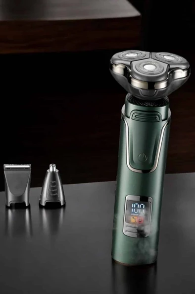 3 Başlıklı Profesyonel Saç ve Sakal Bakım Seti Vücut, Burun ve Kulak Tüy Alma - Resim 3