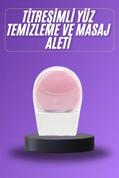 Titreşimli Yüz Masaj Aleti Titreşimli Makyaj Temizleme Cihazı ürün görseli 1