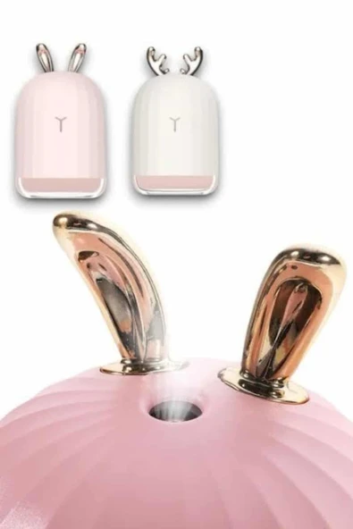 Aromaterapi Hava Nemlendirici Dekoratif USB Şarjlı Tavşan Nemlendirici - Resim 4