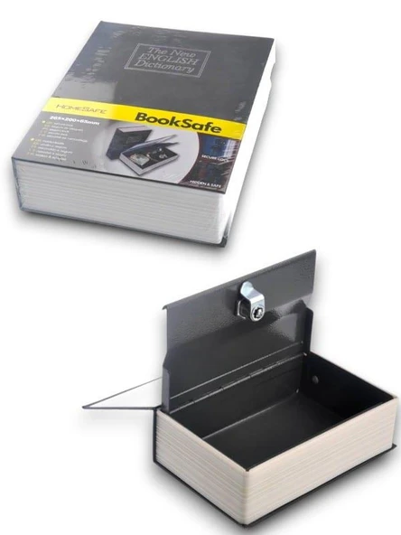 KİTAP GÖRÜNÜMLÜ KASA - Resim 2