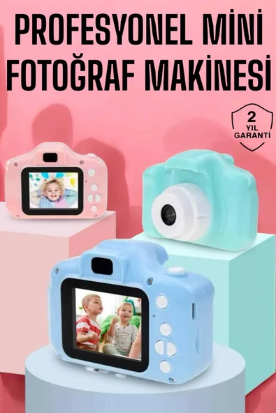 Çocuklara Özel Dijital Fotoğraf Makinesi Mini 1080P HD Kaliteli ürün görseli 1