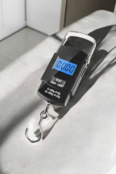 Ağırlık Ölçer 50 Kg El Terazisi El Kantarı Pilli Led Ekran - Resim 2