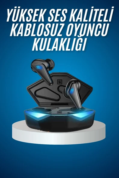 Bluetooth Kulaklık Oyuncu Kulaklığı RGB Işıklı Oyunlarda Düşük Gecikme ürün görseli 1