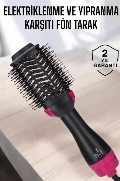 220°C’ye Kadar Isınan, Hacim ve Yıpranma Karşıtı Profesyonel Fön Tarağı - Resim 2