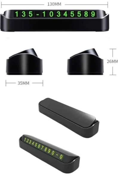 Tüm Araçlara Uyumlu Araç Içi Park Numaratör Oto Araç Numaratör - Resim 3