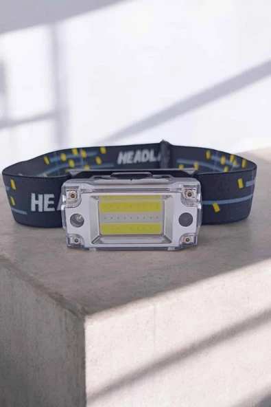 Şarjlı Kafa Feneri Suya Dayanıklı Ayarlanabilir Kamp Feneri - Resim 3