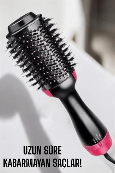 1200 Watt Gücünde, Negatif İyon Teknolojili, 3 Isı Kademeli Fön Tarağı - Resim 4