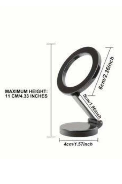 Araç Içi Telefon Tutucu İOS Uyumlu Magsafe Manyetik Mıknatıslı - Resim 4