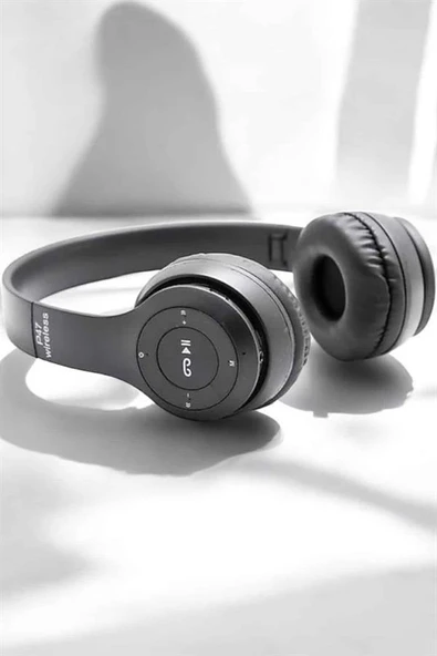 Kulak Üstü TF Kart ve AUX Destekli Ergonomik Bluetooth Kulaklık - Resim 3