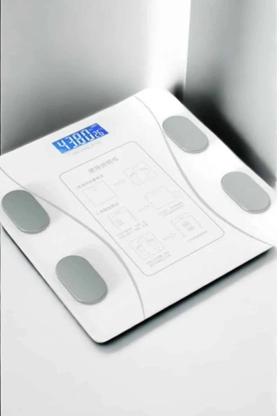 Tartı Baskül Dijital Elektronik Tartı Vücut Analiz Wifi Akıllı Yağ Ölçer - Resim 2