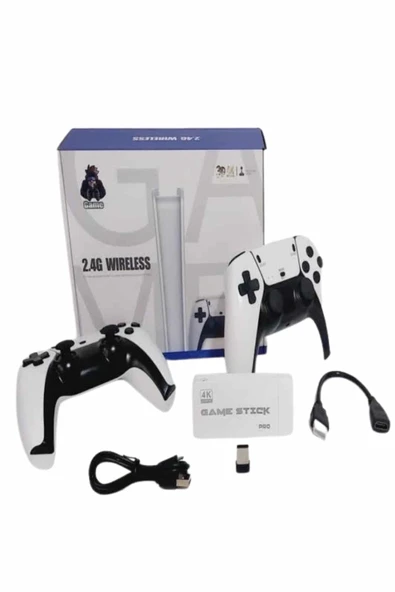 Game Stick 4K Retro Çift Kollu Atari Oyunlari +20000 Oyunlu Konsol Nostalji - Resim 3