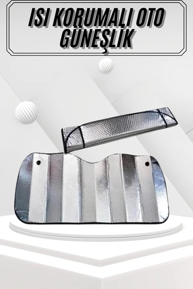 Güneşlik Koruyucu Perde Metalize Oto Araç Araba Güneşliği Ön Cam Güneşliği ürün görseli 1