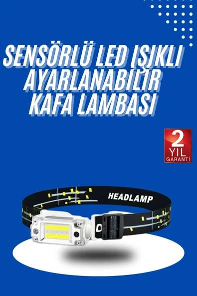 Kafa Lambası, Su Geçirmez Kafa Feneri 3 Mod Aydınlatma ürün görseli 1