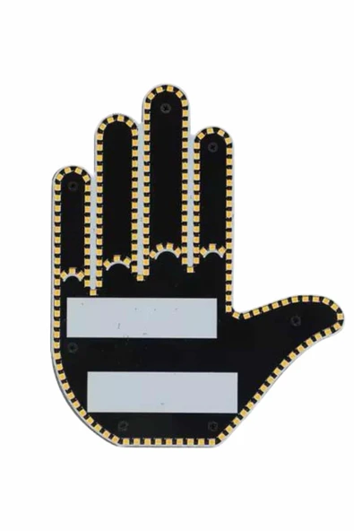 Uzaktan Kumandalı El Orta Parmak Led Araç Camına Özel - Resim 4