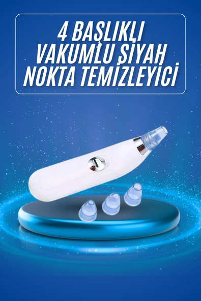 Siyah Nokta Temizleme Cihazı 4 Başlıklı Vakumlu Pilli Ölü Deri Arındırma ürün görseli 1