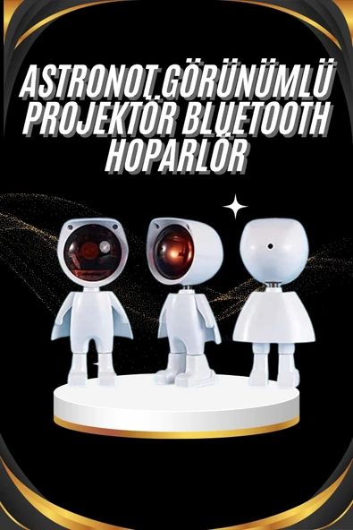 Gün Batımı Projektör Lamba Astronot Görünümlü Dekoratif Masa Lambası ürün görseli 1
