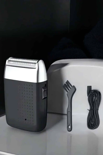 Tıraş Makinesi Mini Sinek Kaydı Şarjlı Taşınabilir Paslanmaz Çelik - Resim 3