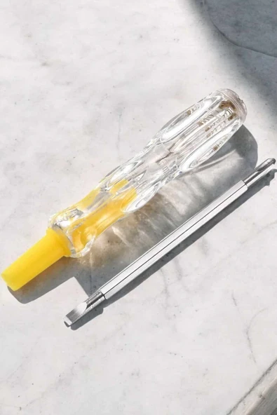 Test Cihazı Kontrol Kalemi Çift Başlıklı Şeffaf Elektrik Testi - Resim 3