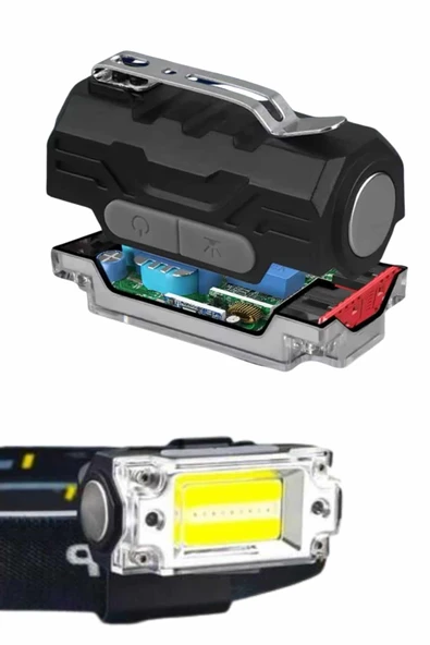 Kafa Lambası, Su Geçirmez Kafa Feneri 3 Mod Aydınlatma - Resim 3