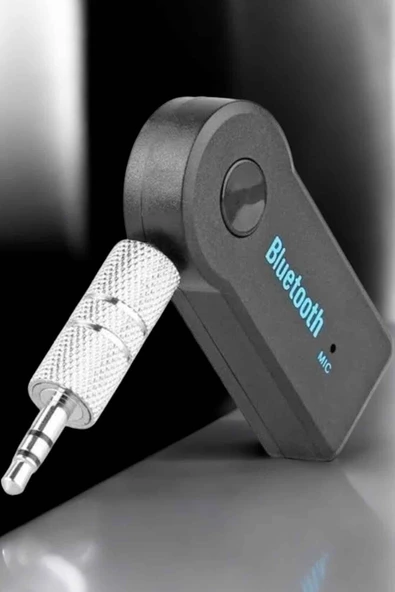 Kablosuz Bluetooth Aux Araç Kiti Siyah Hafıza Kartlı - Resim 3