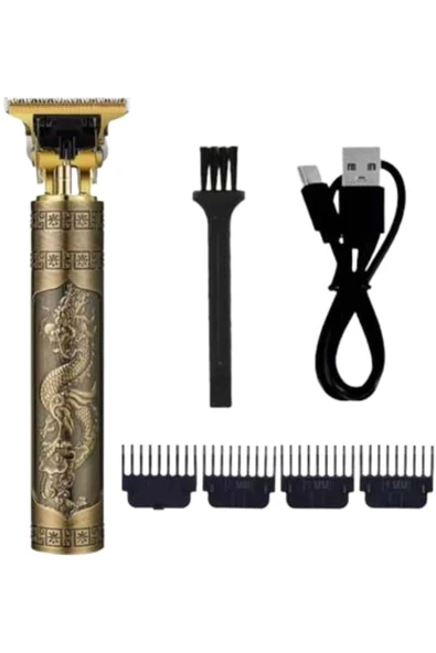 Tıraş Makinesi Şarjlı Çizik Tıraş Paslanmaz Çelik Bıçaklı 4 Taraklı - Resim 2