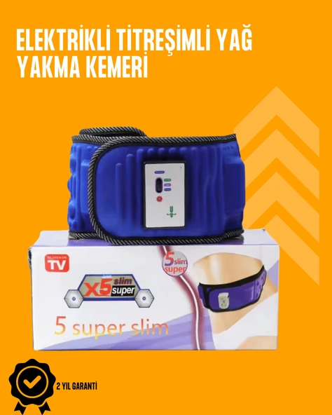 Titreşimli Masaj ve Zayıflama Kemeri – 5 Motor, 20 Mıknatıs, Ayarlanabilir Hız ürün görseli 1