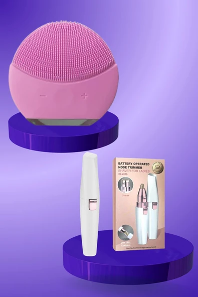 Kulak Burun ve Yüz Epilasyon Aleti ve Yüz Masaj Aleti İkili Cilt Bakım Seti - Resim 4