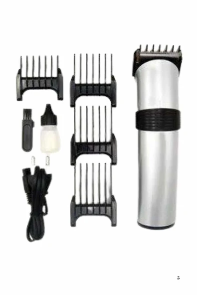 Yeni Nesil Profesyonel Şarjlı Saç Sakal Tıraş Makinesi Ayarlanabilir 4 Taraklı - Resim 3