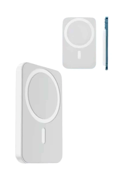 Magsafe Battery Pack Powerbank Kablosuz Şarj 5.000 mah - Resim 3